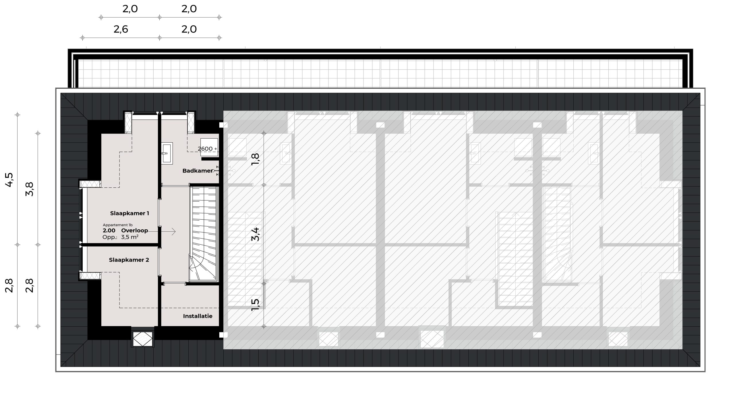 Appartement 1b (2e) Appartement 1b (2e)