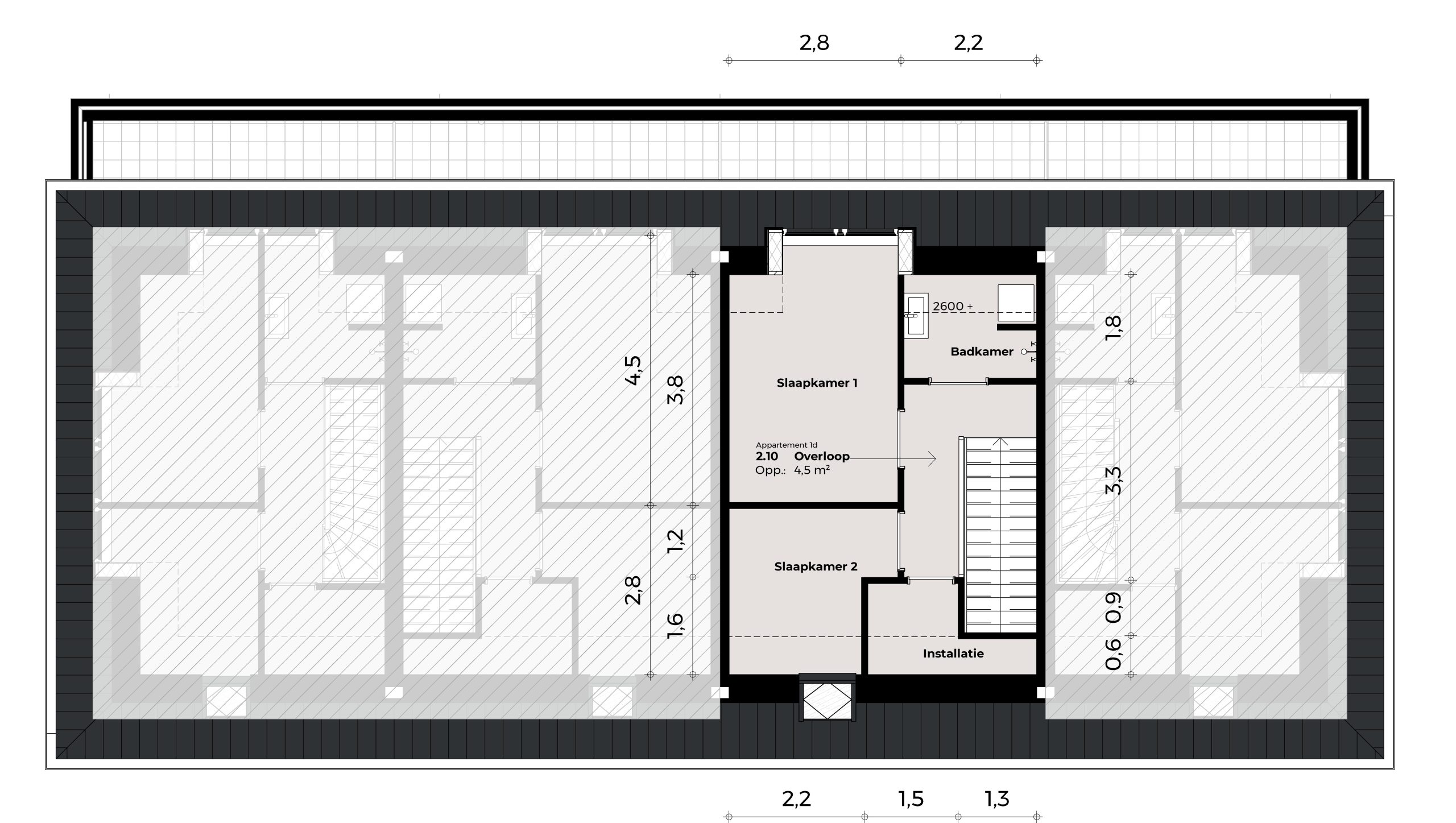 Appartement 1d (2e) Appartement 1d (2e)